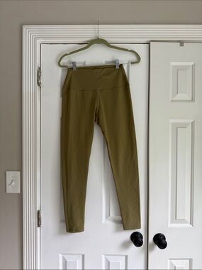 High-Rise Olive Green Leggings